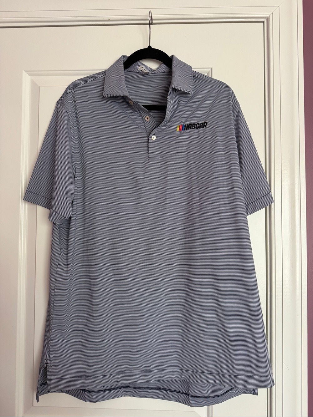 NASCAR Peter Miller - Men's Light Gray Polo Shirt